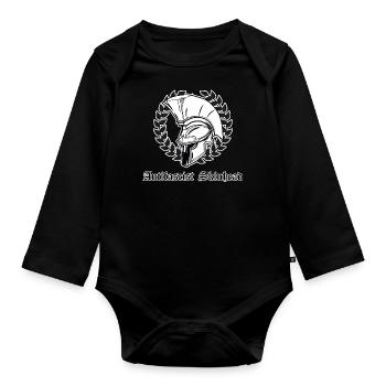Skinhead antifasciste - Body Bébé bio manches longues - noir - Devant