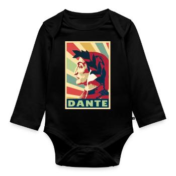 Dante colores vintage - Body Bébé bio manches longues - noir - Devant