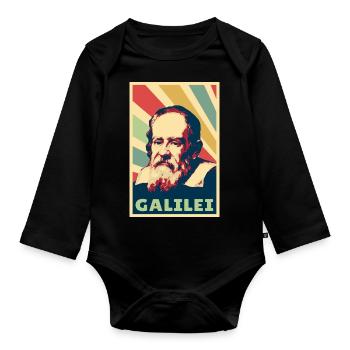 Galileo Galilei Vintage Colores - Body Bébé bio manches longues - noir - Devant