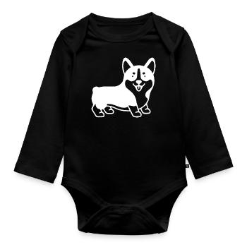 Hund Chien - Body Bébé bio manches longues - noir - Devant