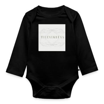 Timeless stem - Organic Longsleeve Baby Bodysuit - black - Front