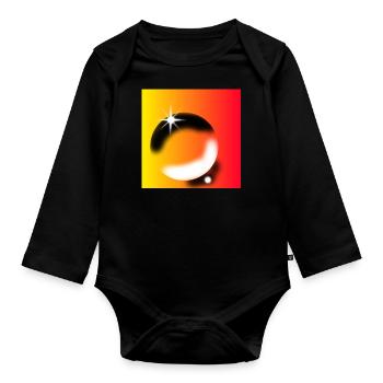 Modèle - Body Bébé bio manches longues - noir - Devant