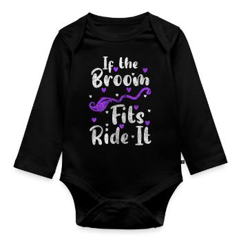 Witches Walpurgis Night Magic Wicca - Organic Longsleeve Baby Bodysuit - black - Front