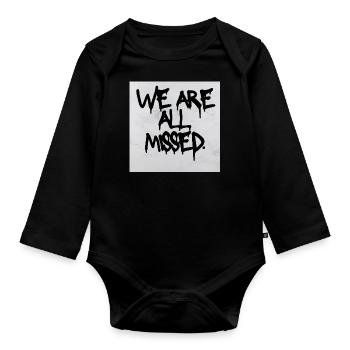 Simple Modern Photography Missed Music - Baby Bio-Langarm-Body - Schwarz - Vorne
