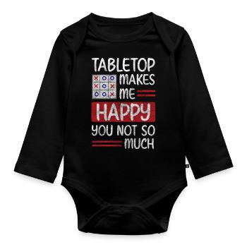 Game Nerd Player - Organic Longsleeve Baby Bodysuit - black - Front