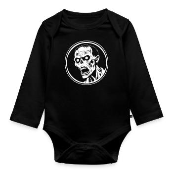 Zombie Undead Halloween Horreur - Body Bébé bio manches longues - noir - Devant