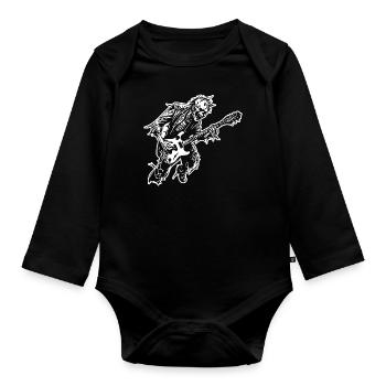 Zombie Undead Halloween Horreur - Body Bébé bio manches longues - noir - Devant