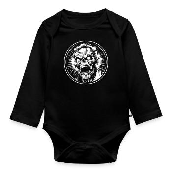 Zombie Undead Halloween Horreur - Body Bébé bio manches longues - noir - Devant