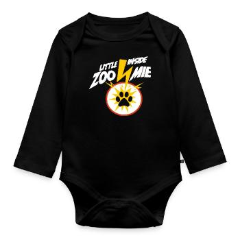 Zoomie Frap Haustierbesitzer - Baby Bio-Langarm-Body - Schwarz - Vorne