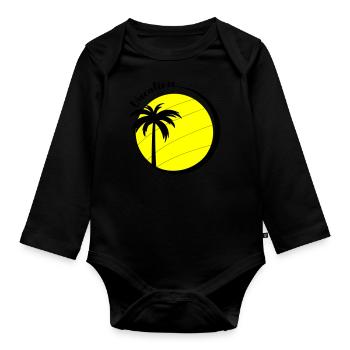 Vacation - Organic Longsleeve Baby Bodysuit - black - Front