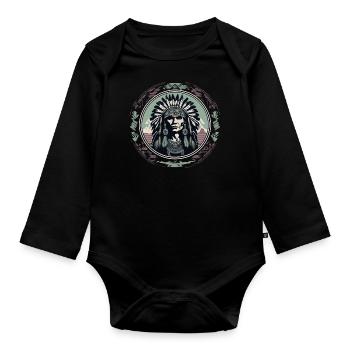 Chef - Body Bébé bio manches longues - noir - Devant