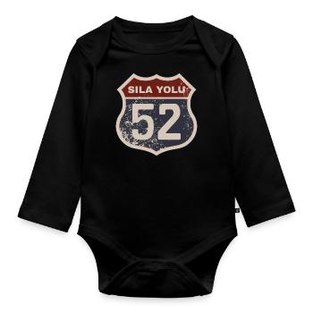 Ordu - Baby Bio-Langarm-Body - Schwarz - Vorne