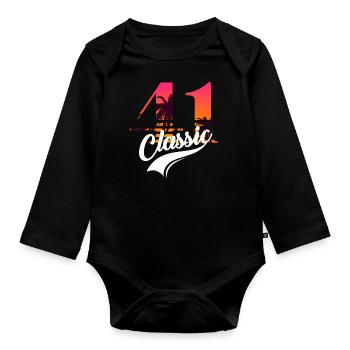 Vintage 1941-41e anniversaire - Body Bébé bio manches longues - noir - Devant
