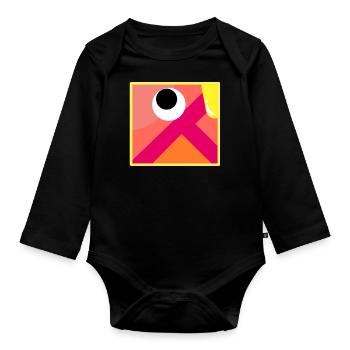 Keep it simple - Organic Longsleeve Baby Bodysuit - black - Front