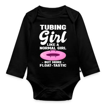 Rafting - Baby Bio-Langarm-Body - Schwarz - Vorne