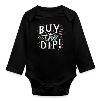 Buy the dip - Body Bébé bio manches longues - noir - Devant