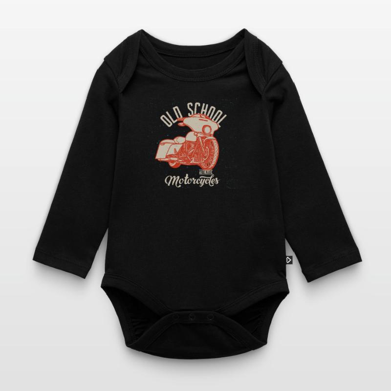 Chopper // Custom // Motorcycle Organic Longsleeve Baby Bodysuit