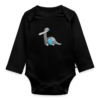 Paladino - Baby Bio-Langarm-Body - Schwarz - Vorne