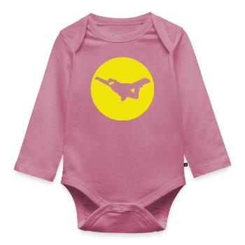 Snowboard Method Air - Organic Longsleeve Baby Bodysuit - mauve - Front