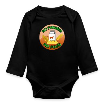 Bauer - Baby Bio-Langarm-Body - Schwarz - Vorne