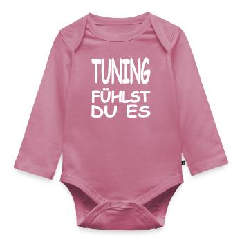 Réglage - Body Bébé bio manches longues - mauve - Devant