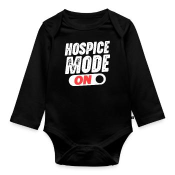 Mode Hospice activé - Body Bébé bio manches longues - noir - Devant