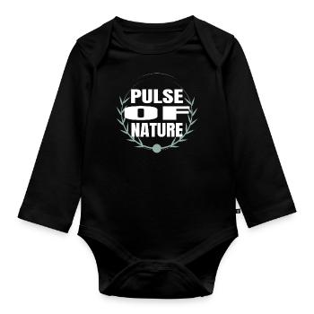 Geek Gift Idea Cool Birthday Present Idea - Organic Longsleeve Baby Bodysuit - black - Front