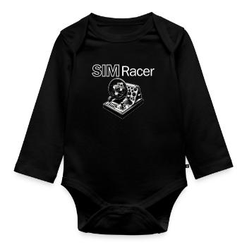 Pour tous les fans de Simracing ! - Body Bébé bio manches longues - noir - Devant