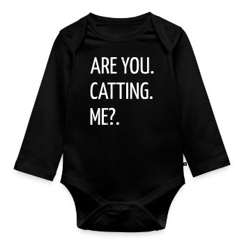 Humour Chat Mode de vie Chat Chat Comportement Chat Faits - Body Bébé bio manches longues - noir - Devant