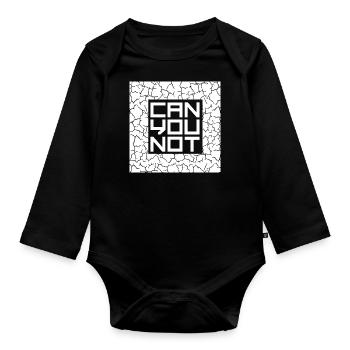 Ne pouvez-vous pas citer une blague drôle et sarcastique - Body Bébé bio manches longues - noir - Devant