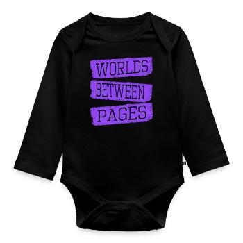 Habitudes de lecture Culture de lecture Cadeau Geek - Body Bébé bio manches longues - noir - Devant