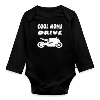 Motocyclette - Body Bébé bio manches longues - noir - Devant