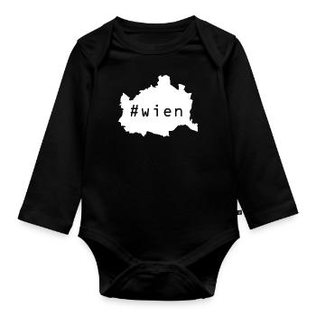 Wienliebe - Baby Bio-Langarm-Body - Schwarz - Vorne