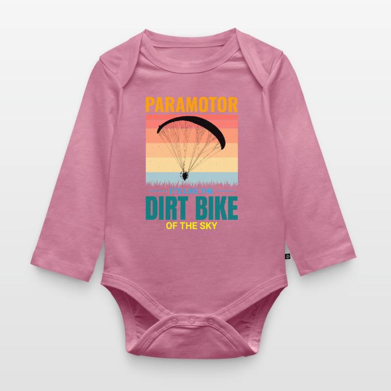 Paramotor Pilot Paramotoring Powered Paraglider Organic Longsleeve Baby Bodysuit
