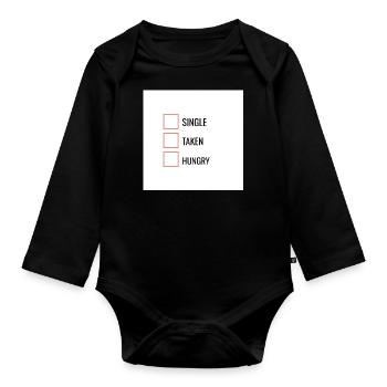 Single - Baby Bio-Langarm-Body - Schwarz - Vorne