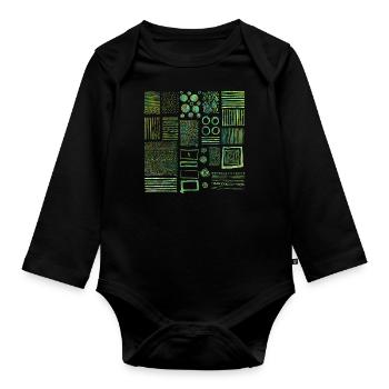 Graphic - Organic Longsleeve Baby Bodysuit - black - Front