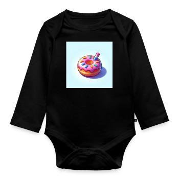 Sweet Remedy - Baby Bio-Langarm-Body - Schwarz - Vorne
