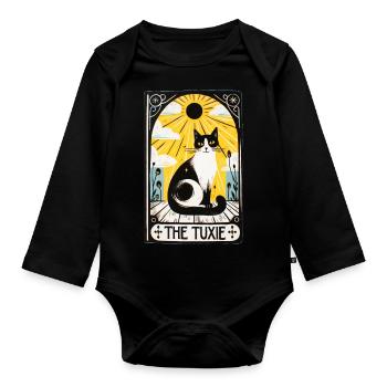 Tuxie-Tarot - Baby Bio-Langarm-Body - Schwarz - Vorne
