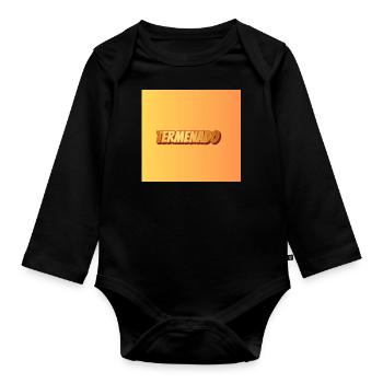 Termenado - Baby Bio-Langarm-Body - Schwarz - Vorne