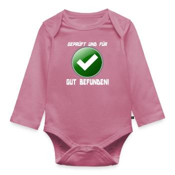 Trouvé BON ! - Body Bébé bio manches longues - mauve - Devant