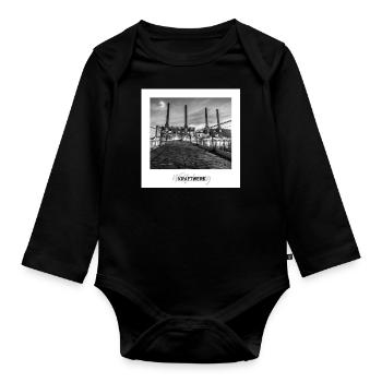 Wolfsburg Kraftwerk - Baby Bio-Langarm-Body - Schwarz - Vorne