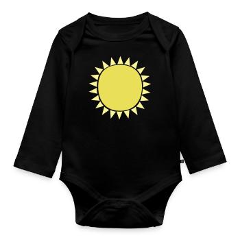 Sun Sun - Organic Longsleeve Baby Bodysuit - black - Front
