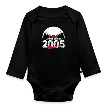 Limited edition 2005 Classic vinyle - Body Bébé bio manches longues - noir - Devant