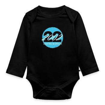 Edition limitée 22 ans d’âge - Body Bébé bio manches longues - noir - Devant