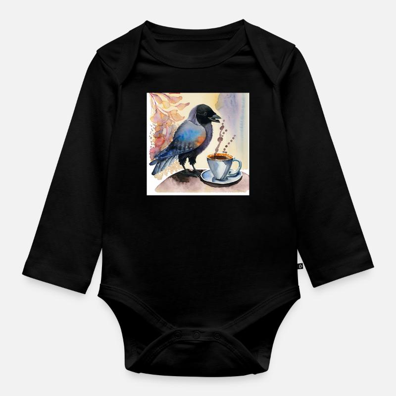 Dohle mit Dohle - Baby Bio-Langarm-Body - Schwarz