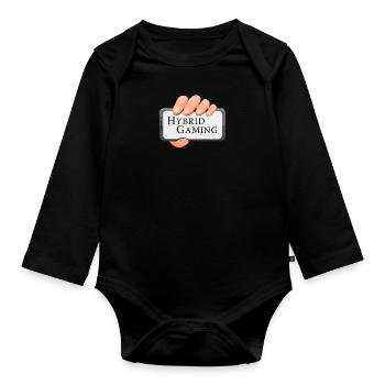 Hybrid Gaming - Baby Bio-Langarm-Body - Schwarz - Vorne