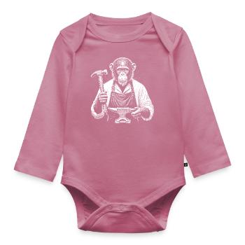 Blacksmith - Organic Longsleeve Baby Bodysuit - mauve - Front