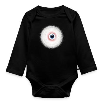 Einauge - Baby Bio-Langarm-Body - Schwarz - Vorne