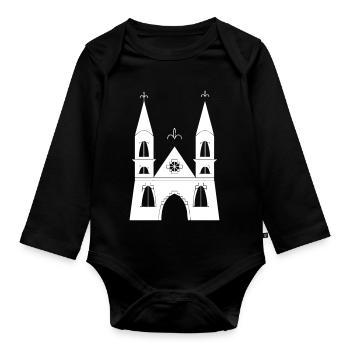 Château du château - Body Bébé bio manches longues - noir - Devant