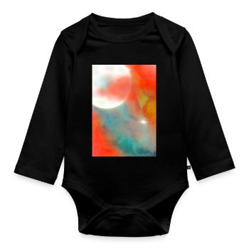 Lunar Veil - Baby Bio-Langarm-Body - Schwarz - Vorne